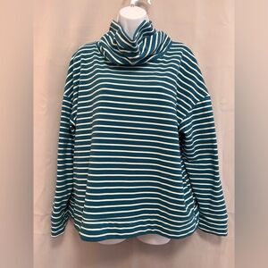 Time and true Sweater with stripes size XL (16-18) Blue‎ & White